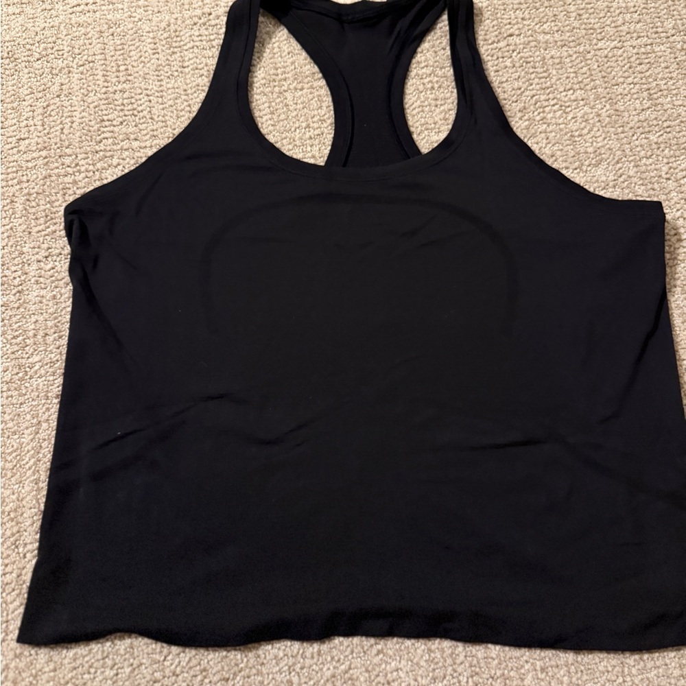 Lululemon Swiftly 2.0 Waist Length Black Tank Top